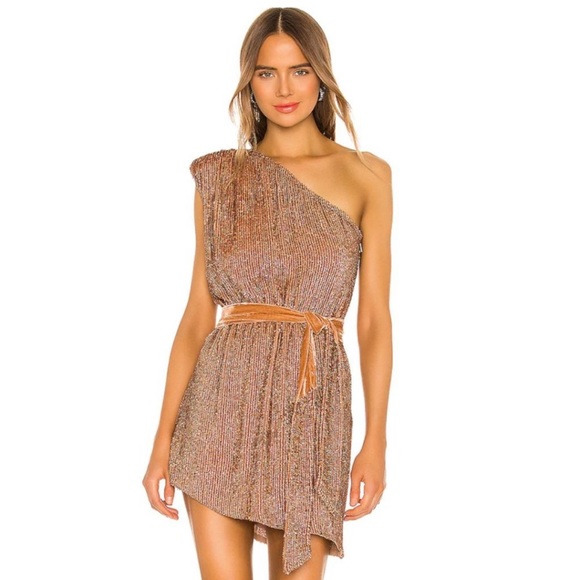 Retrofete Ella One Shoulder Mini Dress - Picture 1 of 3